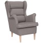 vidaXL πολυθρόνα Taupe 74x84x100 cm Ύφασμα