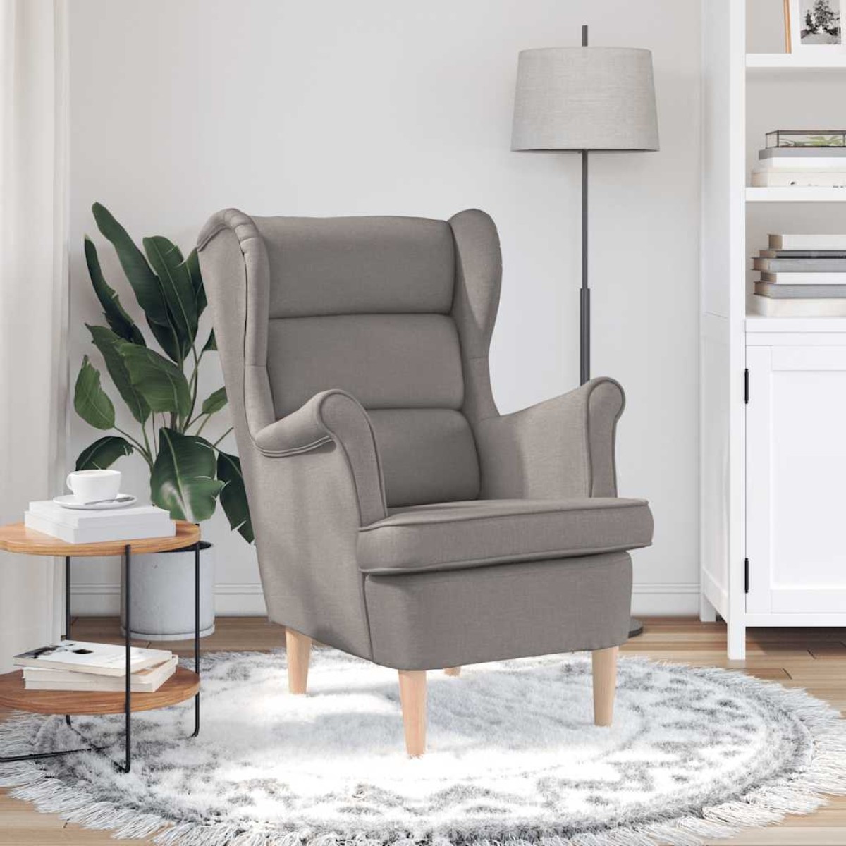 vidaXL πολυθρόνα Taupe 74x84x100 cm Ύφασμα