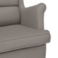 vidaXL πολυθρόνα Taupe 74x84x100 cm Ύφασμα