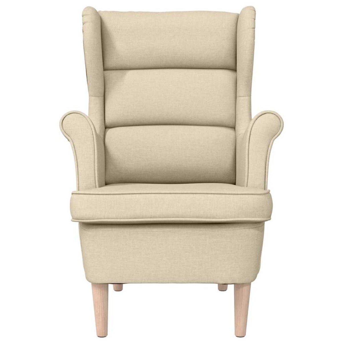 vidaXL πολυθρόνα Cream 74x84x100 cm Ύφασμα