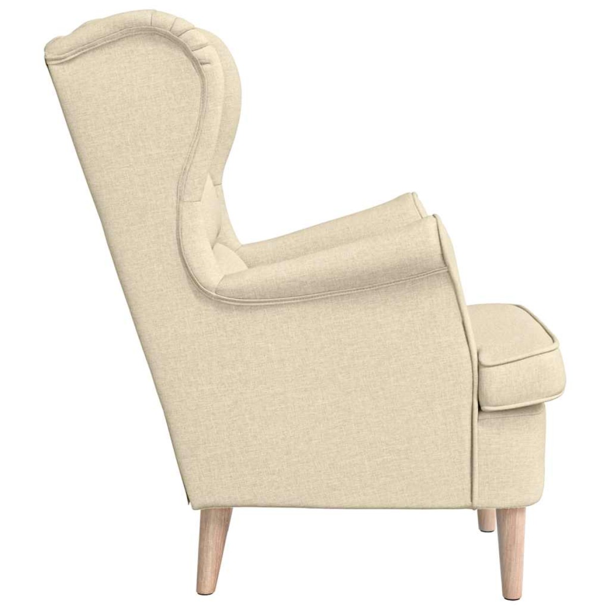 vidaXL πολυθρόνα Cream 74x84x100 cm Ύφασμα