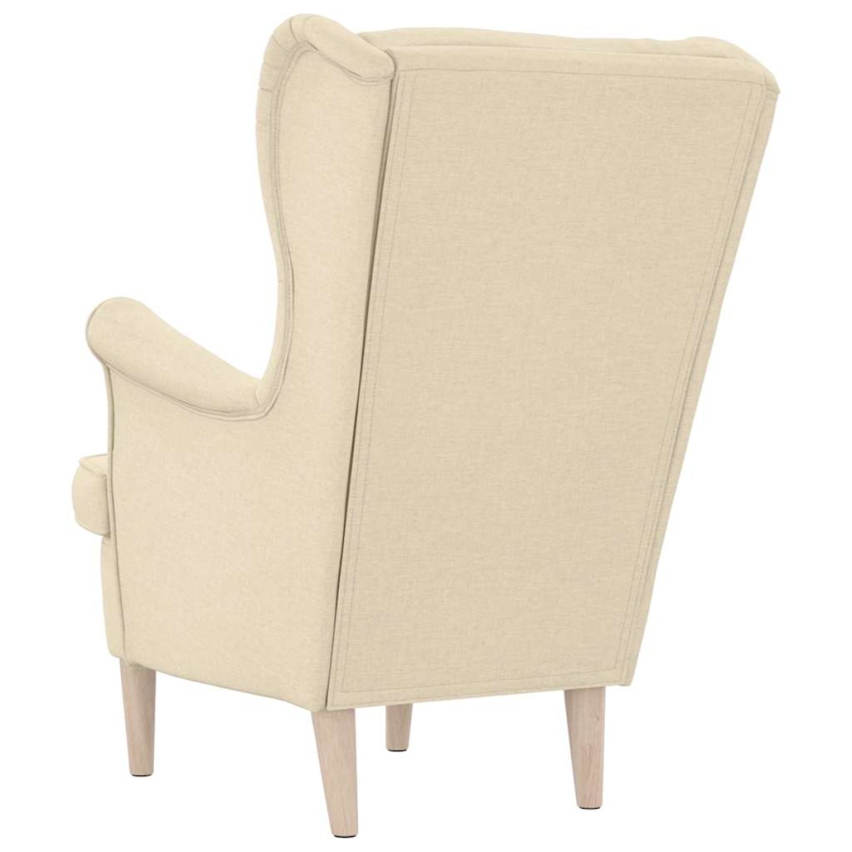 vidaXL πολυθρόνα Cream 74x84x100 cm Ύφασμα