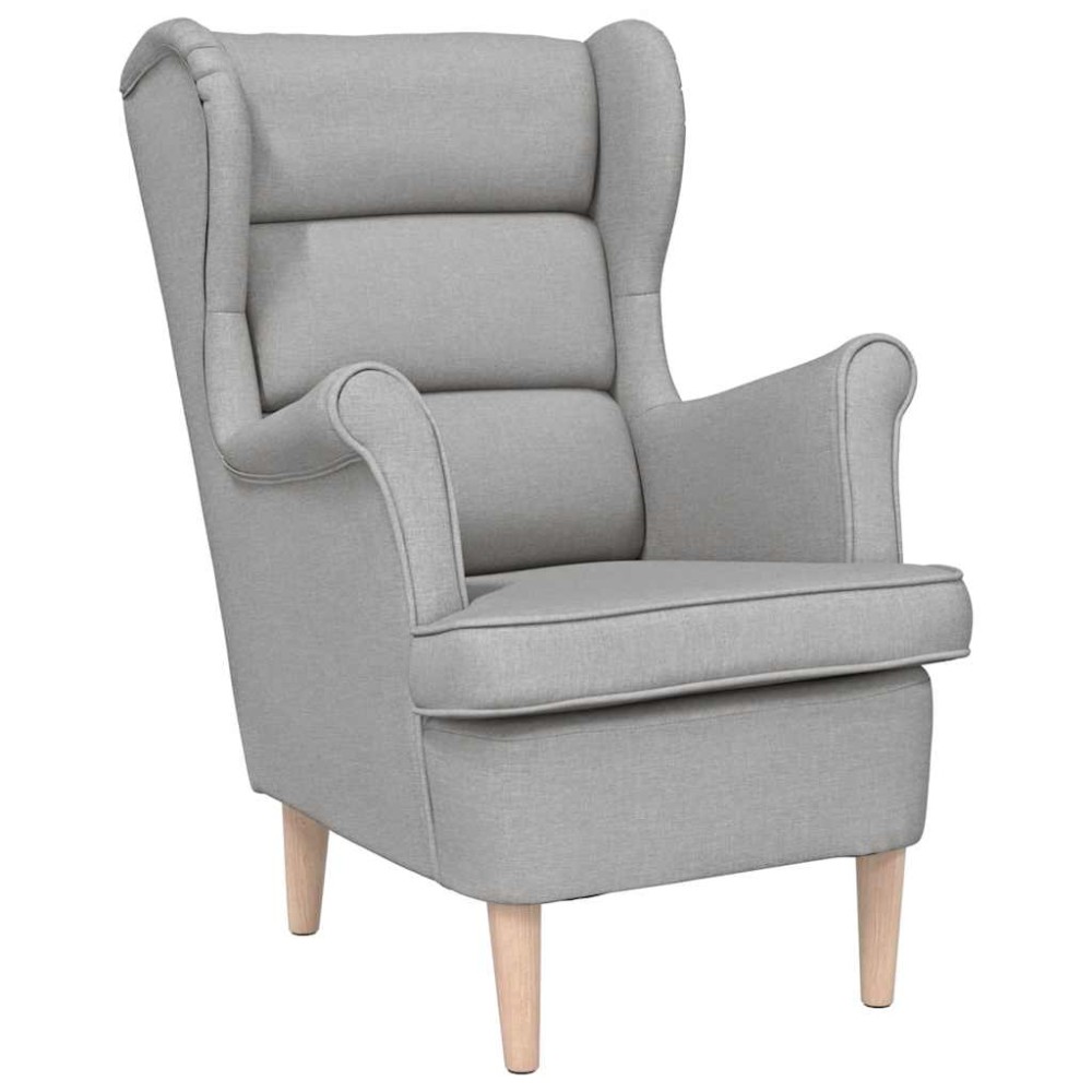 vidaXL πολυθρόνα Cloud Grey 74x84x100 cm Ύφασμα