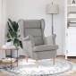 vidaXL πολυθρόνα Cloud Grey 74x84x100 cm Ύφασμα