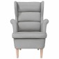 vidaXL πολυθρόνα Cloud Grey 74x84x100 cm Ύφασμα
