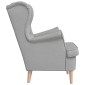 vidaXL πολυθρόνα Cloud Grey 74x84x100 cm Ύφασμα