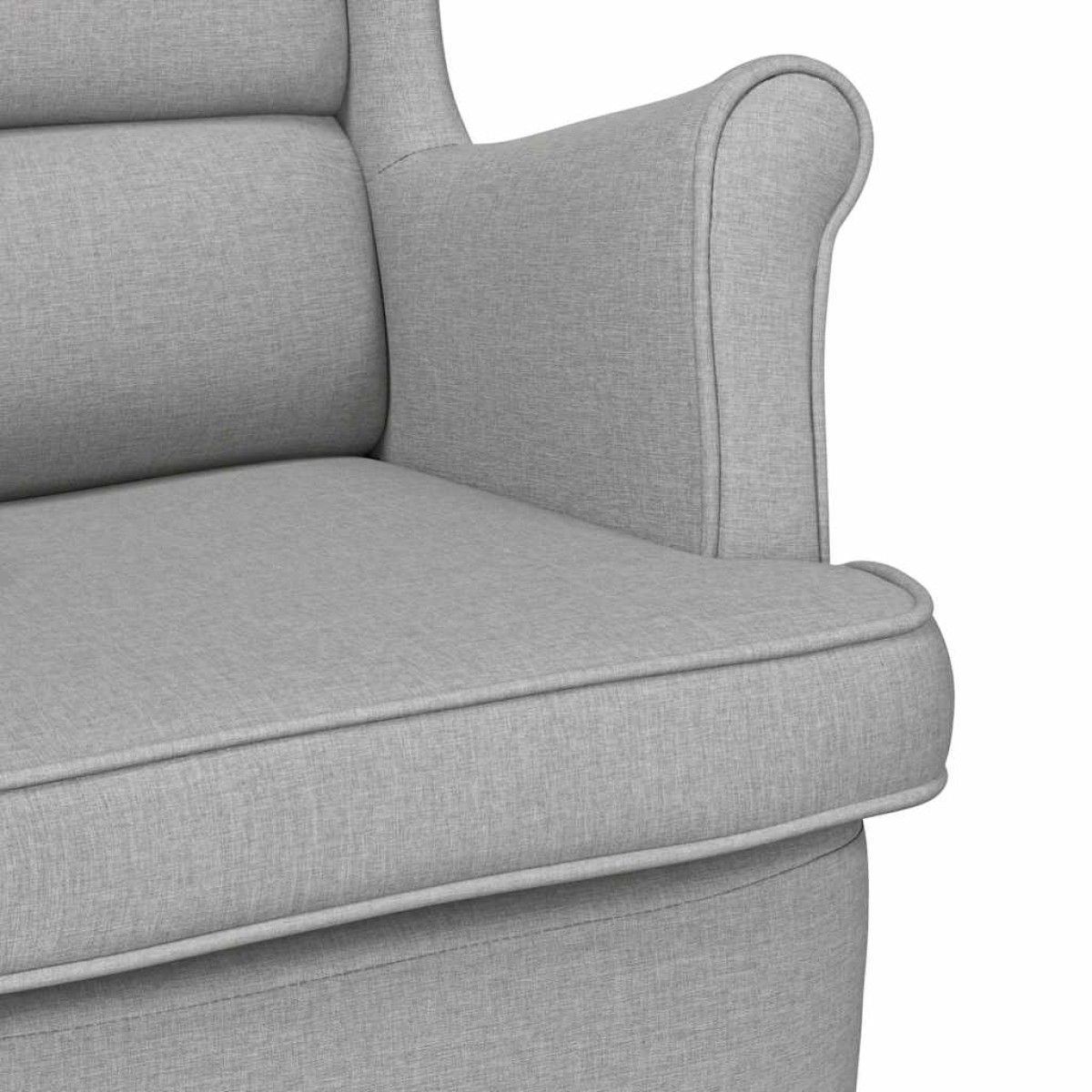 vidaXL πολυθρόνα Cloud Grey 74x84x100 cm Ύφασμα