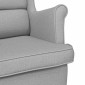 vidaXL πολυθρόνα Cloud Grey 74x84x100 cm Ύφασμα