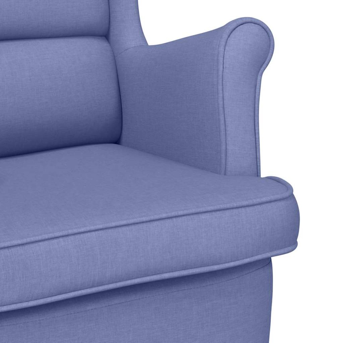 vidaXL πολυθρόνα τζιν μπλε 74x84x100 cm ύφασμα