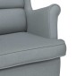 vidaXL Κουνιστή καρέκλα ανοιχτό γκρι 74x90x102 cm Ύφασμα