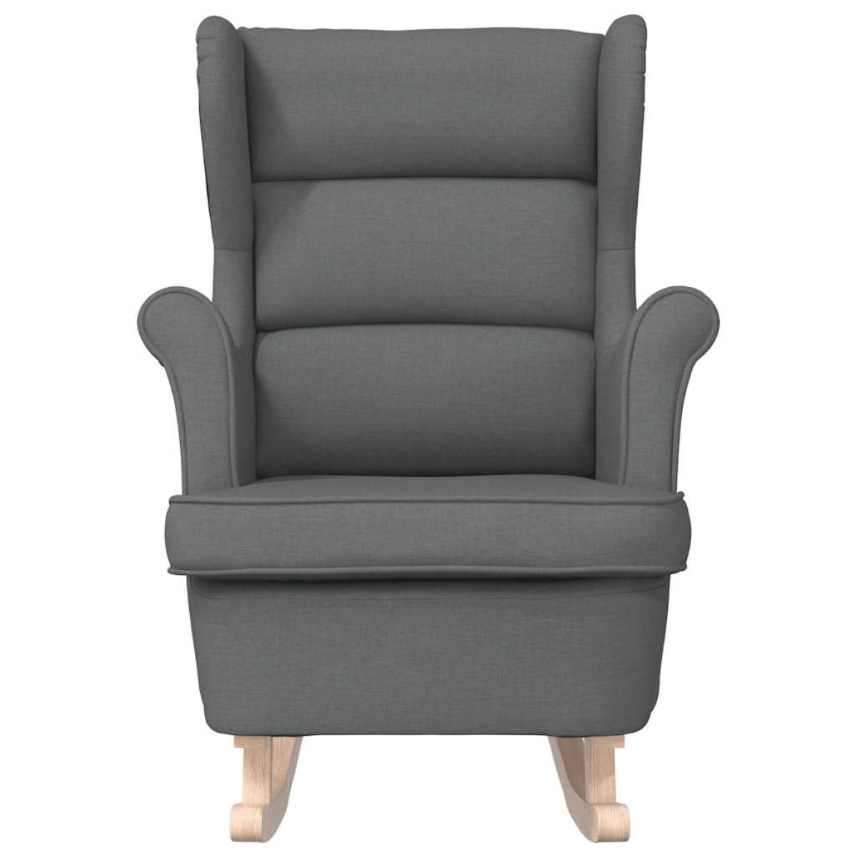 vidaXL Κουνιστή καρέκλα σκούρο γκρι 74x90x102 cm Ύφασμα