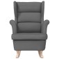 vidaXL Κουνιστή καρέκλα σκούρο γκρι 74x90x102 cm Ύφασμα