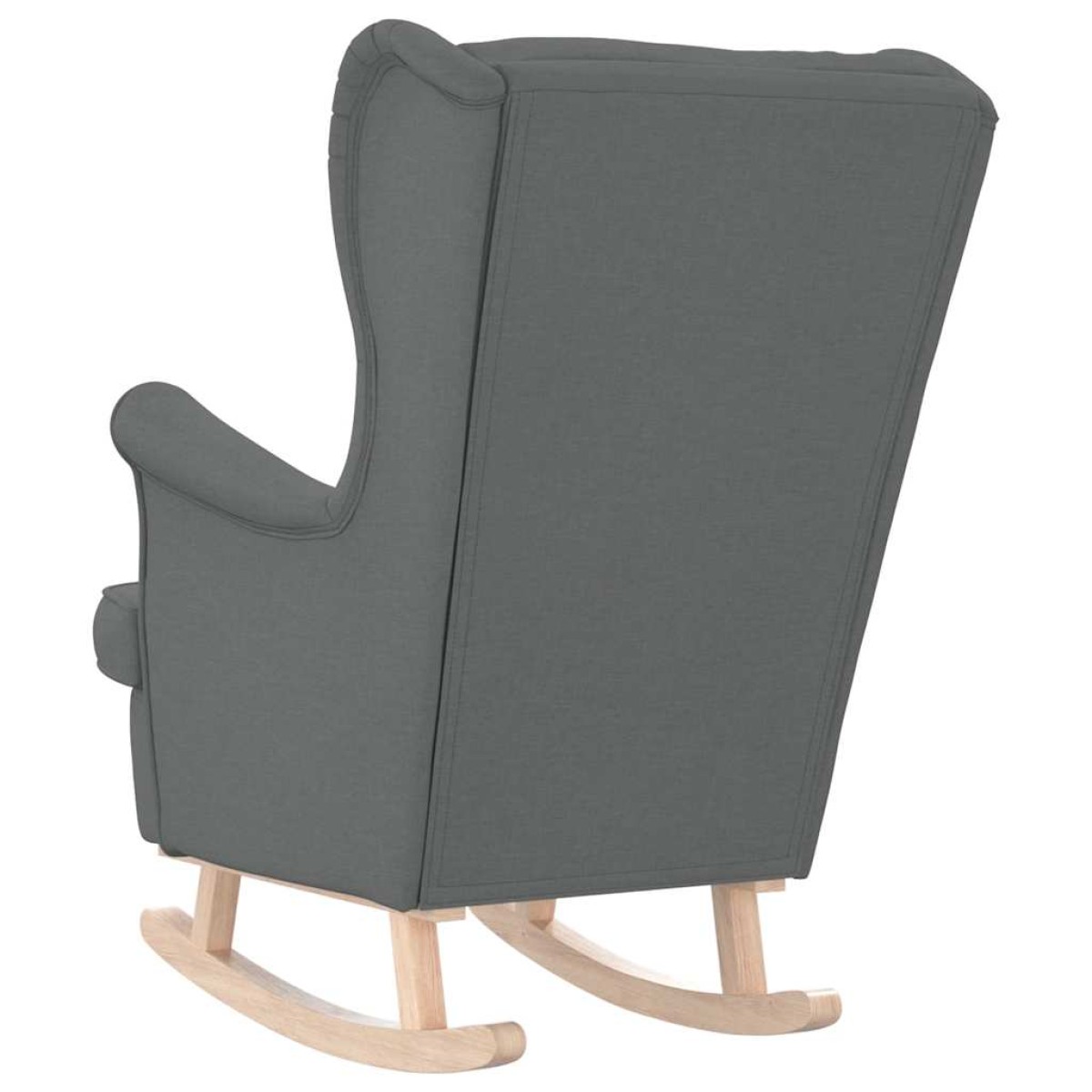 vidaXL Κουνιστή καρέκλα σκούρο γκρι 74x90x102 cm Ύφασμα