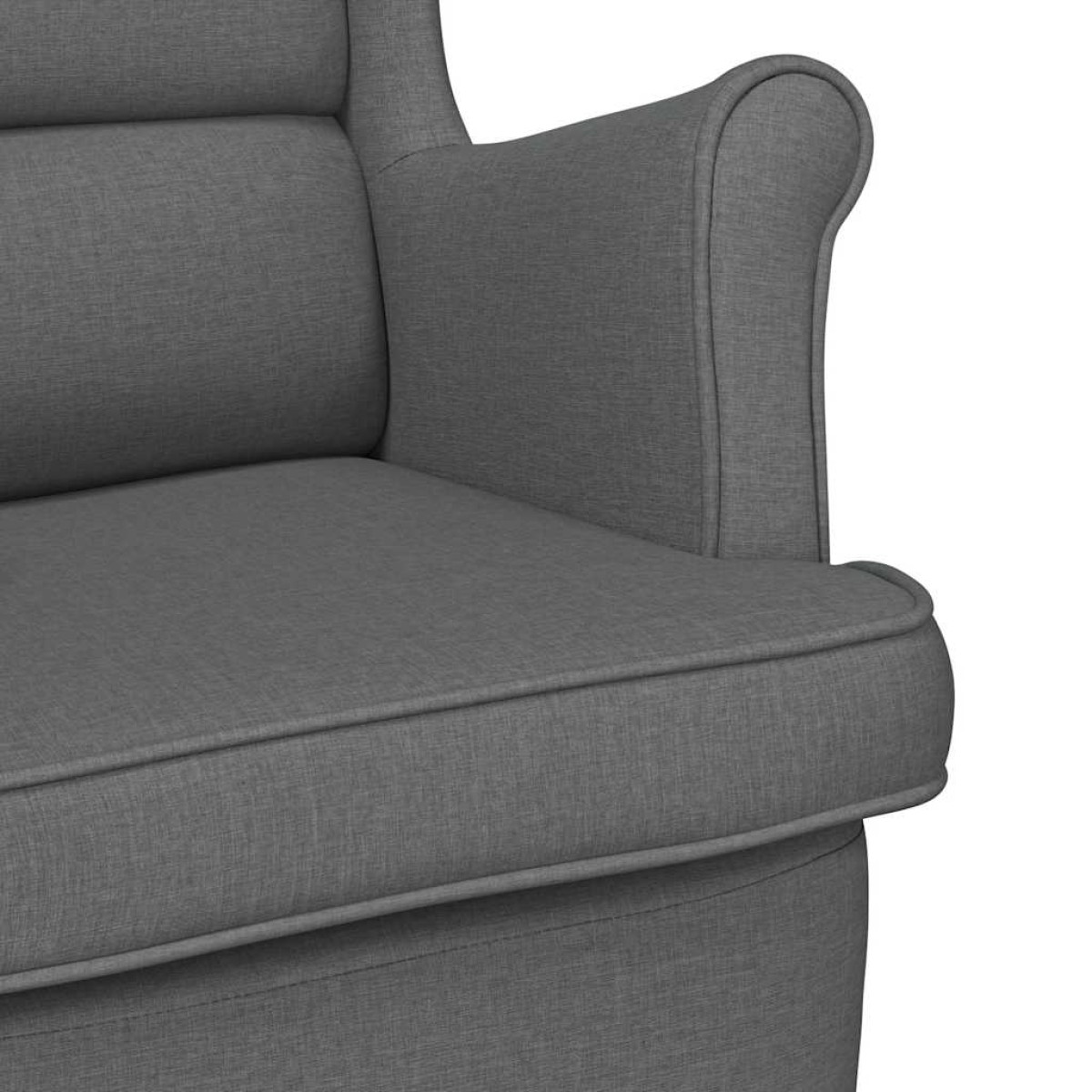 vidaXL Κουνιστή καρέκλα σκούρο γκρι 74x90x102 cm Ύφασμα