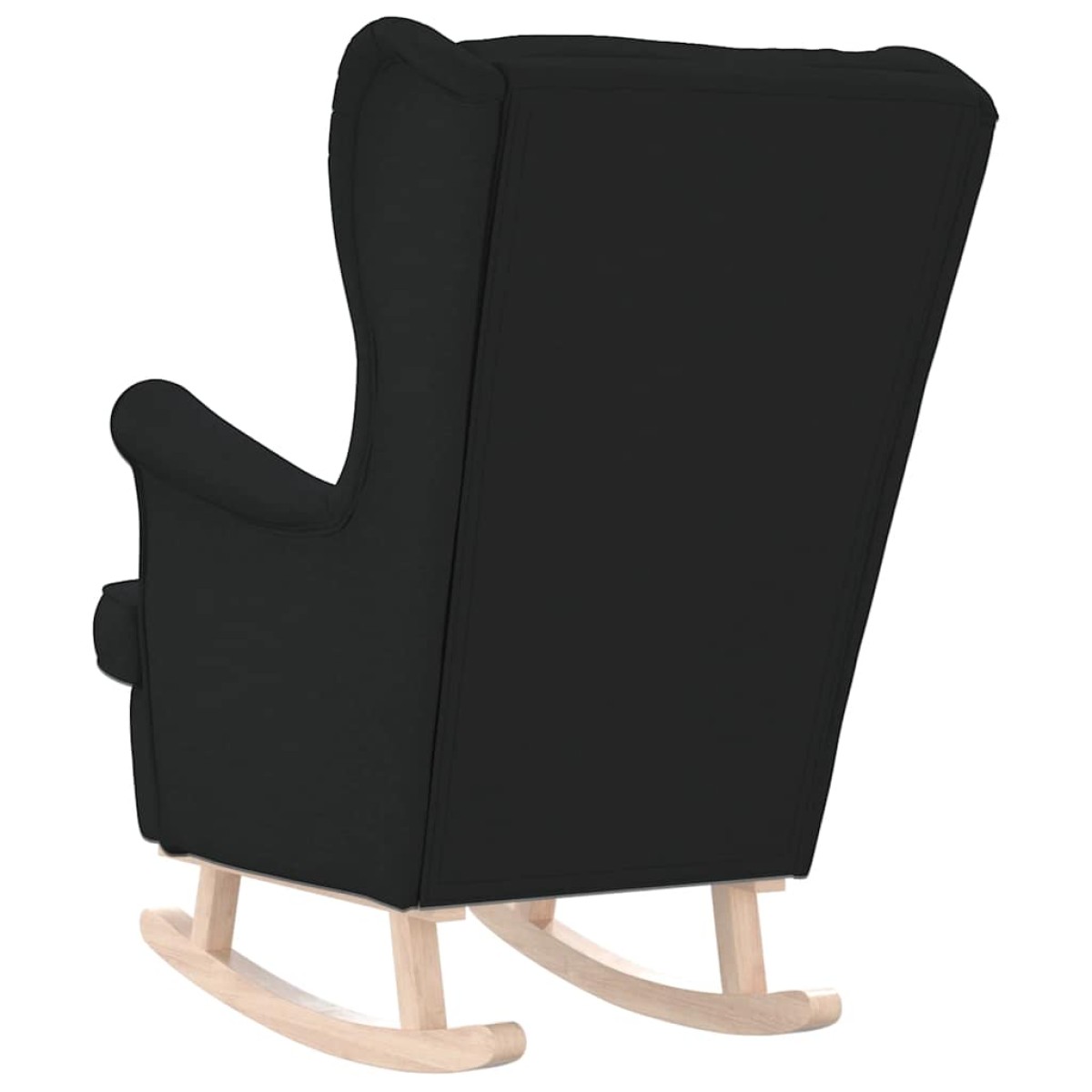 vidaXL Κουνιστή καρέκλα Μαύρη 74x90x102 cm Ύφασμα