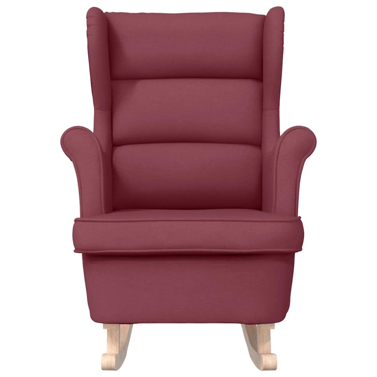 vidaXL Κουνιστή καρέκλα Wine Red 74x90x102 cm Ύφασμα