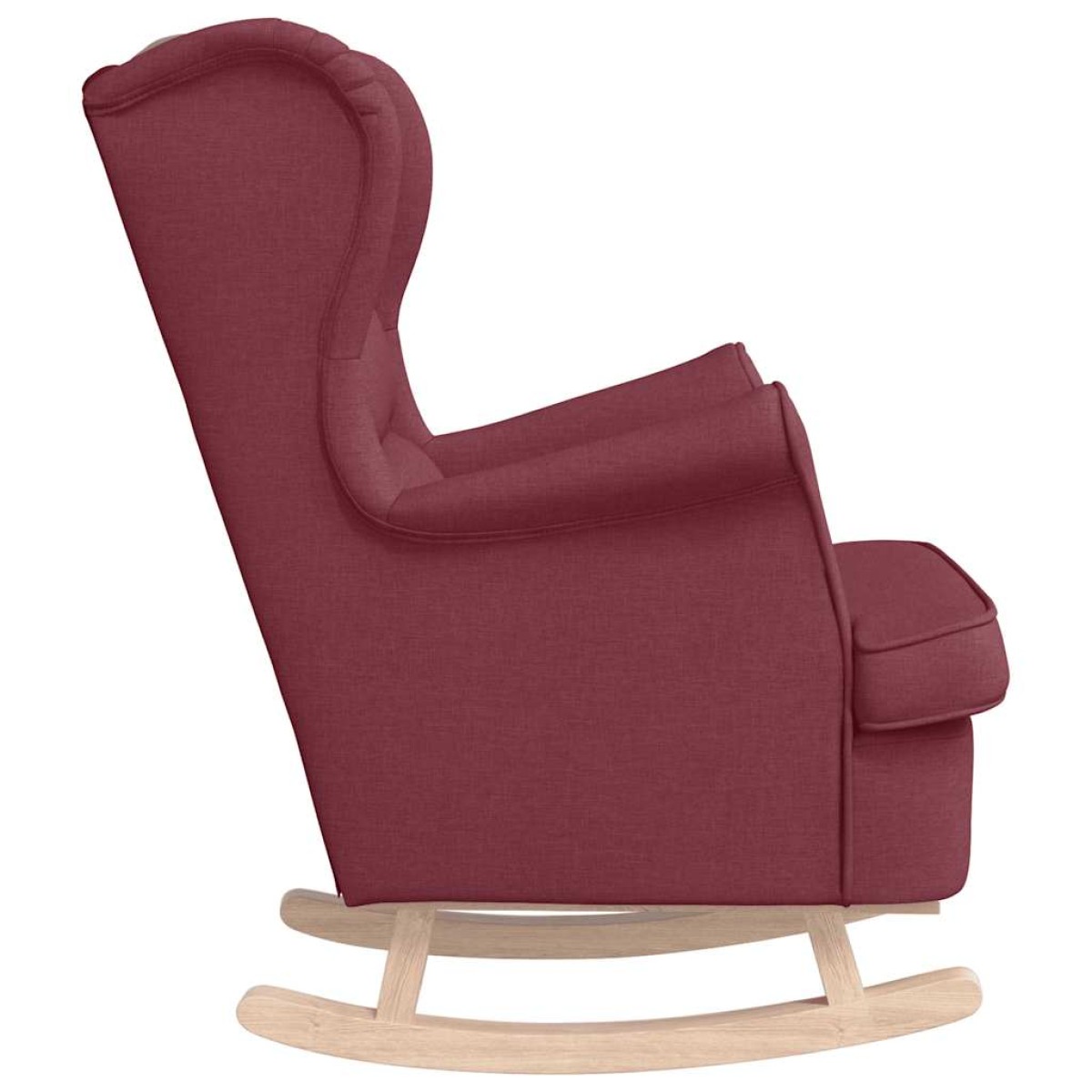 vidaXL Κουνιστή καρέκλα Wine Red 74x90x102 cm Ύφασμα