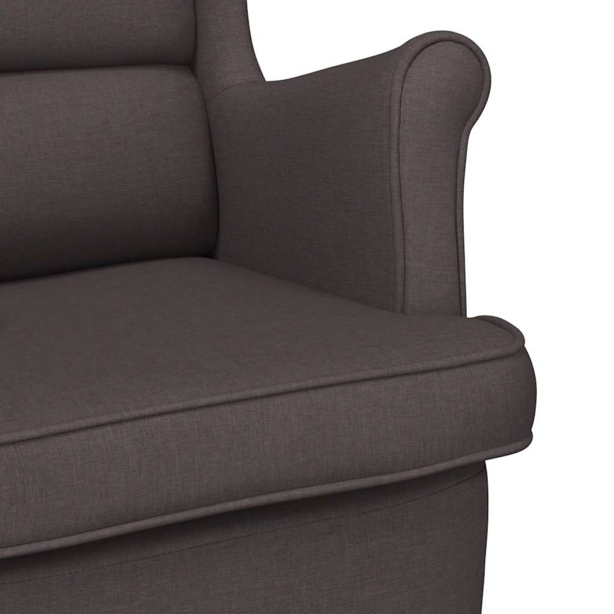 vidaXL Κουνιστή καρέκλα σκούρο καφέ 74x90x102 cm Ύφασμα