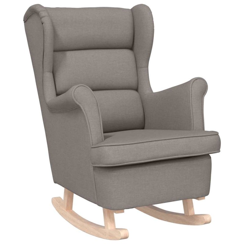 vidaXL Κουνιστή καρέκλα Taupe 74x90x102 cm Ύφασμα