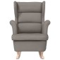 vidaXL Κουνιστή καρέκλα Taupe 74x90x102 cm Ύφασμα