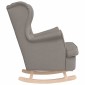 vidaXL Κουνιστή καρέκλα Taupe 74x90x102 cm Ύφασμα
