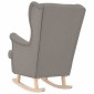 vidaXL Κουνιστή καρέκλα Taupe 74x90x102 cm Ύφασμα