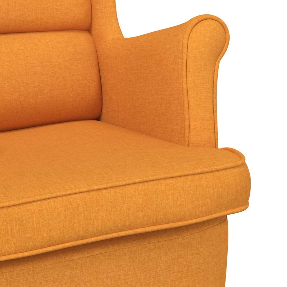 vidaXL Κουνιστή καρέκλα σκούρο κίτρινο 74x90x102 cm Ύφασμα