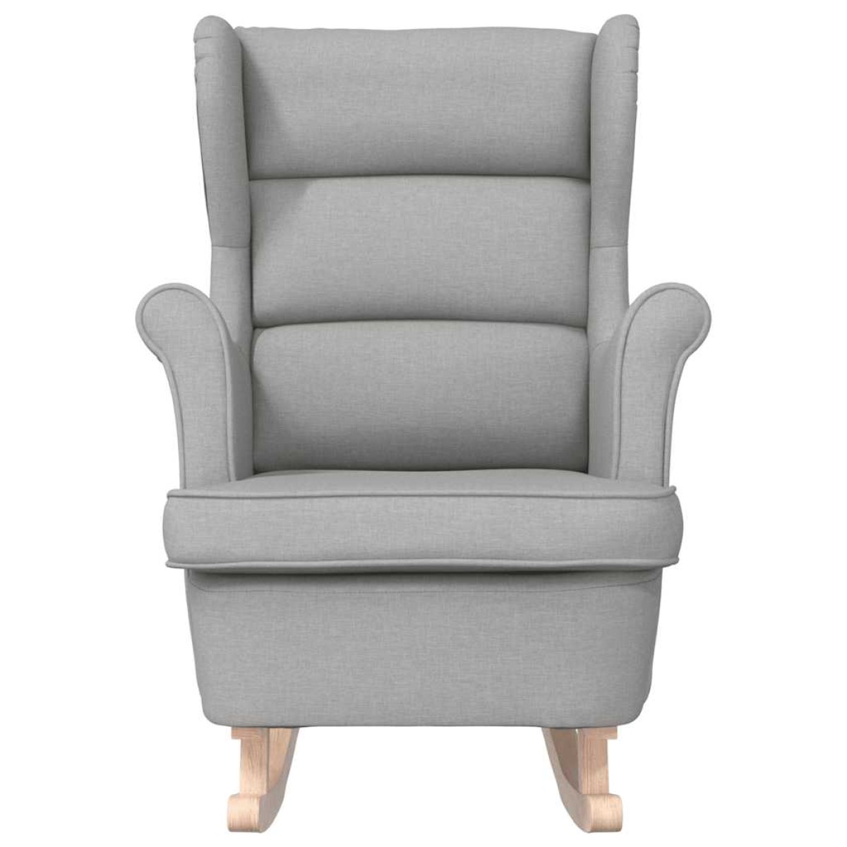 vidaXL Κουνιστή καρέκλα Cloud Grey 74x90x102 cm Ύφασμα