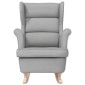 vidaXL Κουνιστή καρέκλα Cloud Grey 74x90x102 cm Ύφασμα