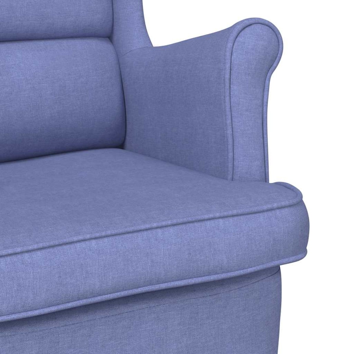 vidaXL Κουνιστή καρέκλα τζιν μπλε 74x90x102 cm Ύφασμα
