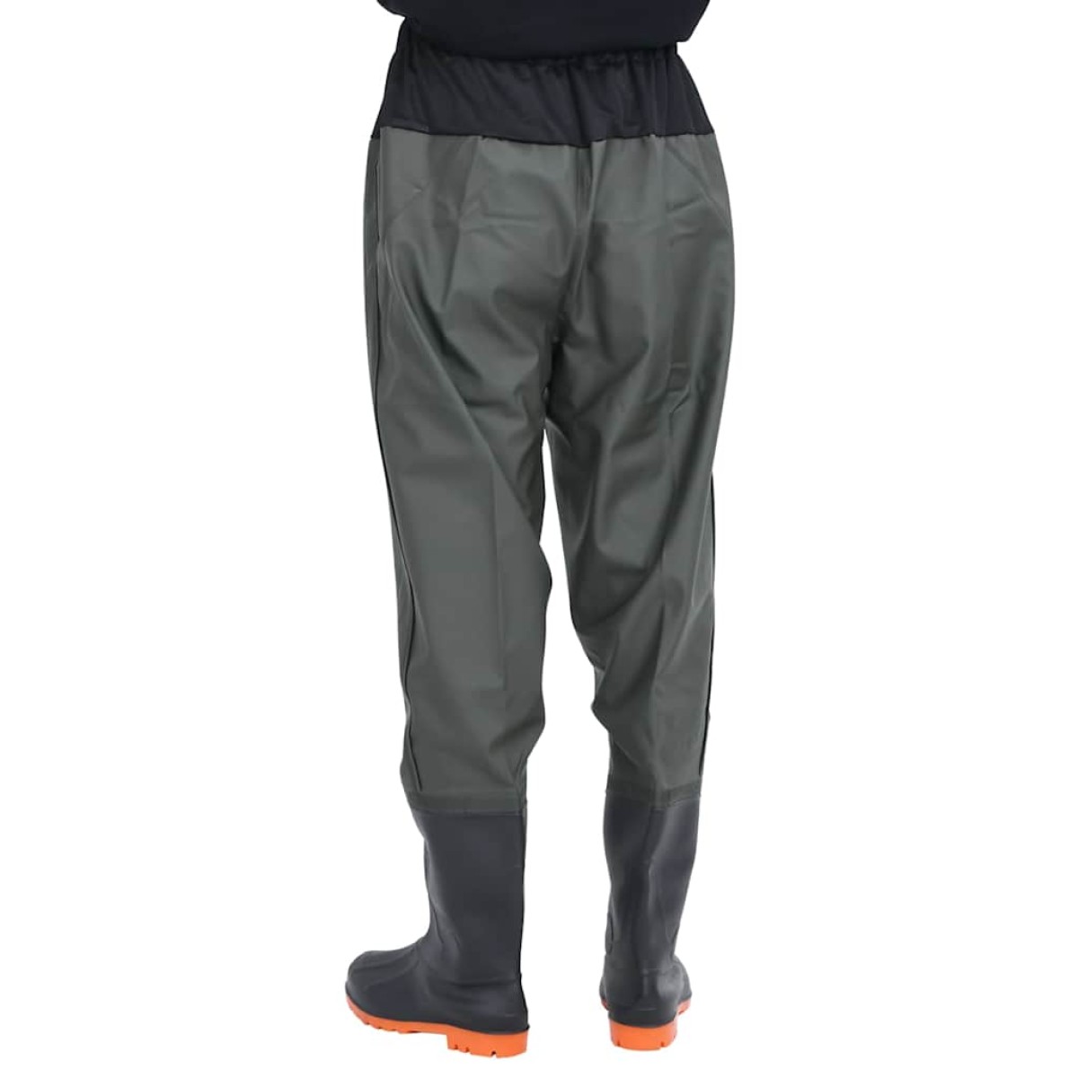 vidaXL Waist Waders με μπότες σκούρο πράσινο μέγεθος 38