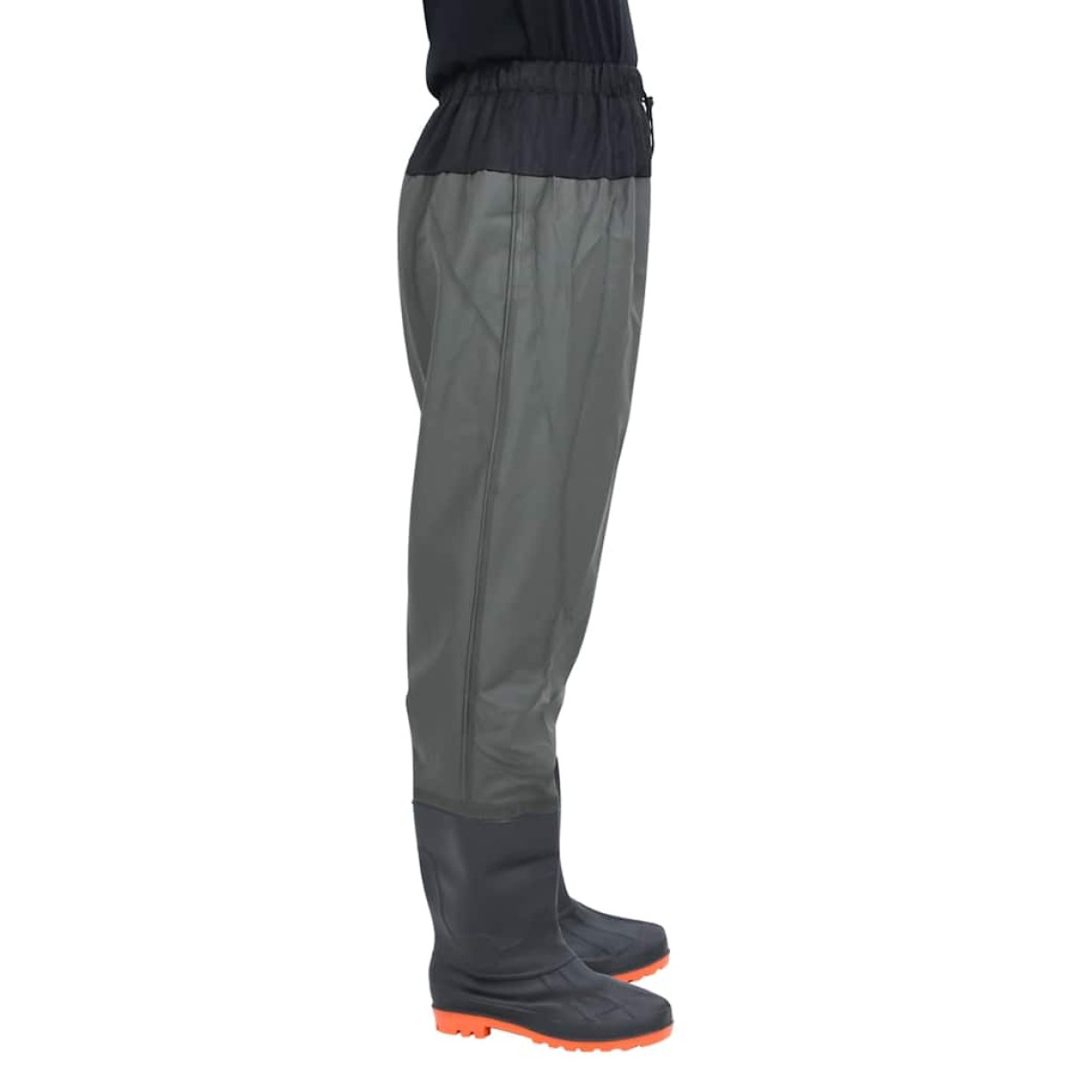 vidaXL Waist Waders με μπότες σκούρο πράσινο μέγεθος 41