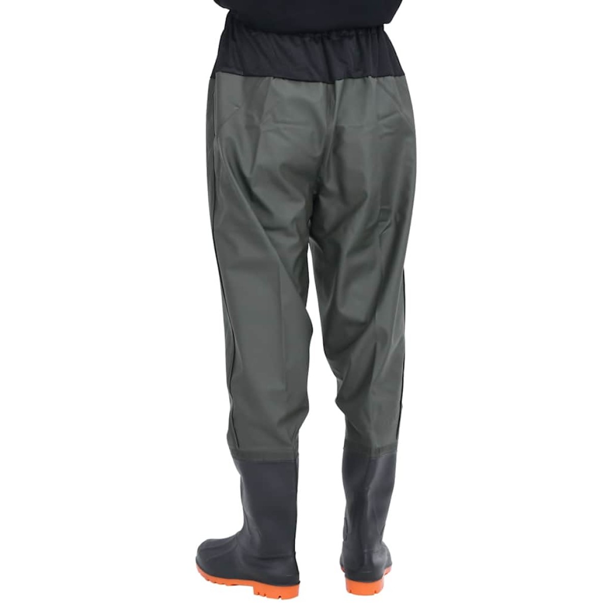 vidaXL Waist Waders με μπότες σκούρο πράσινο μέγεθος 41