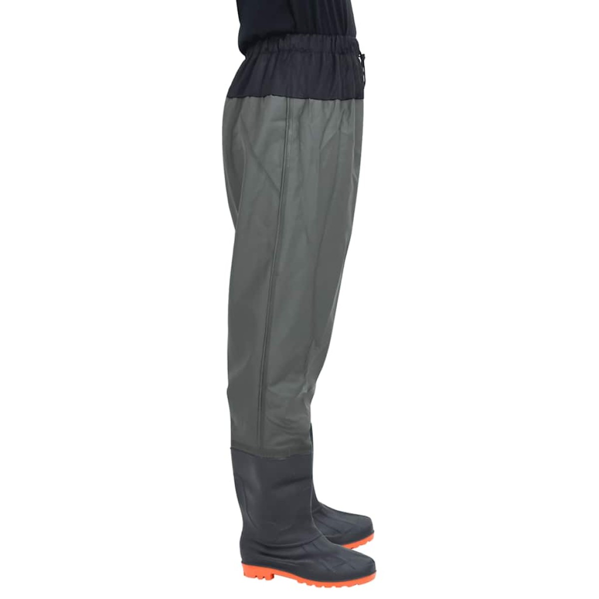 vidaXL Waist Waders με μπότες σκούρο πράσινο μέγεθος 42