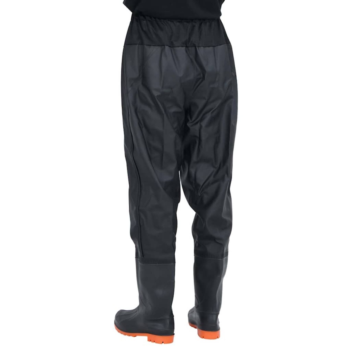 vidaXL Waist Waders με μπότες Μαύρο μέγεθος 43