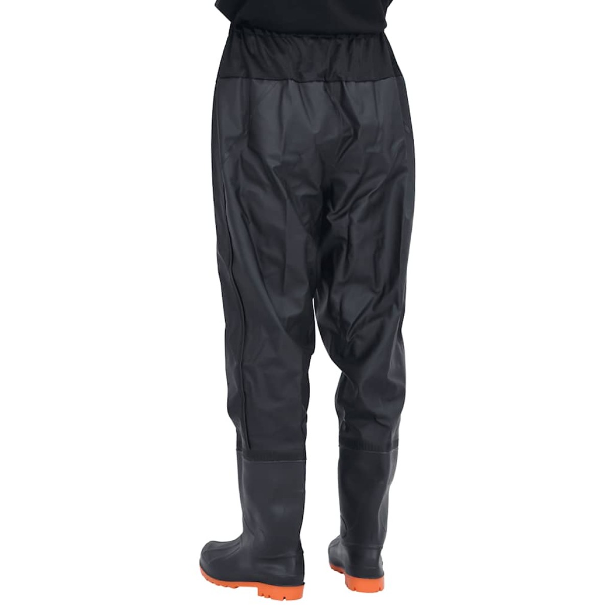 vidaXL Waist Waders με μπότες Μαύρο μέγεθος 44
