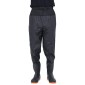 vidaXL Waist Waders με μπότες Μαύρο μέγεθος 46