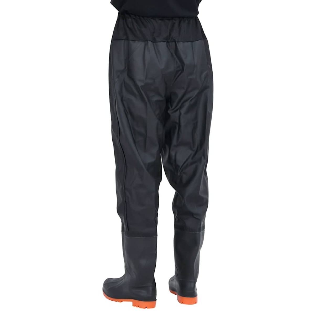vidaXL Waist Waders με μπότες Μαύρο μέγεθος 46