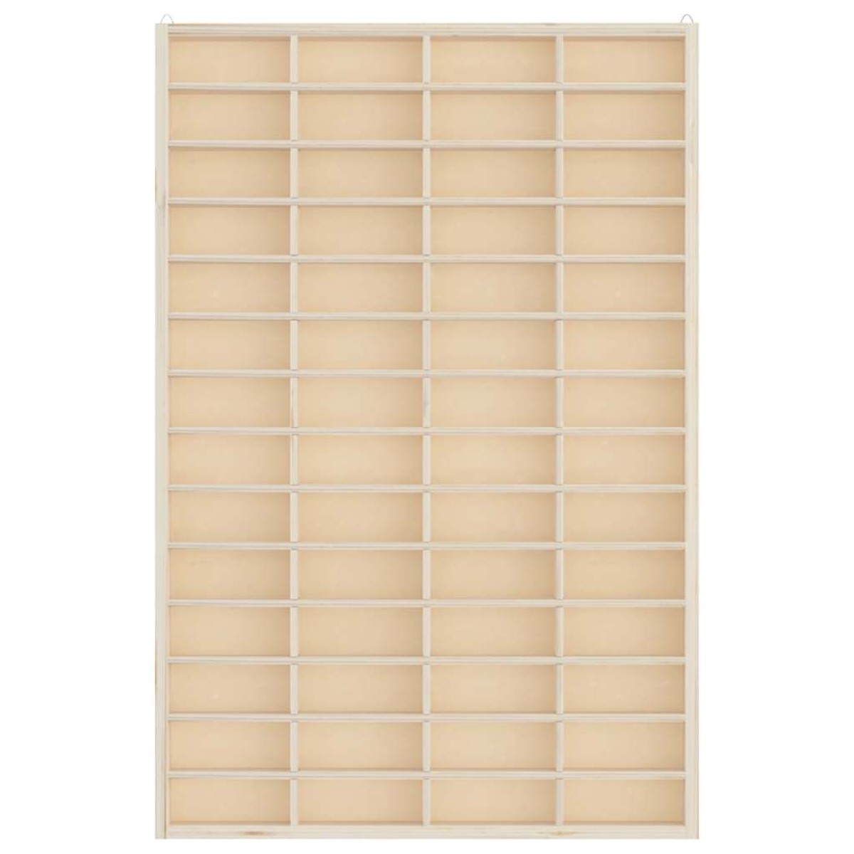 vidaXL Ξύλινη Βιτρίνα Συλλεκτών με 56 Θέσεις 40x4,5x60 εκ.
