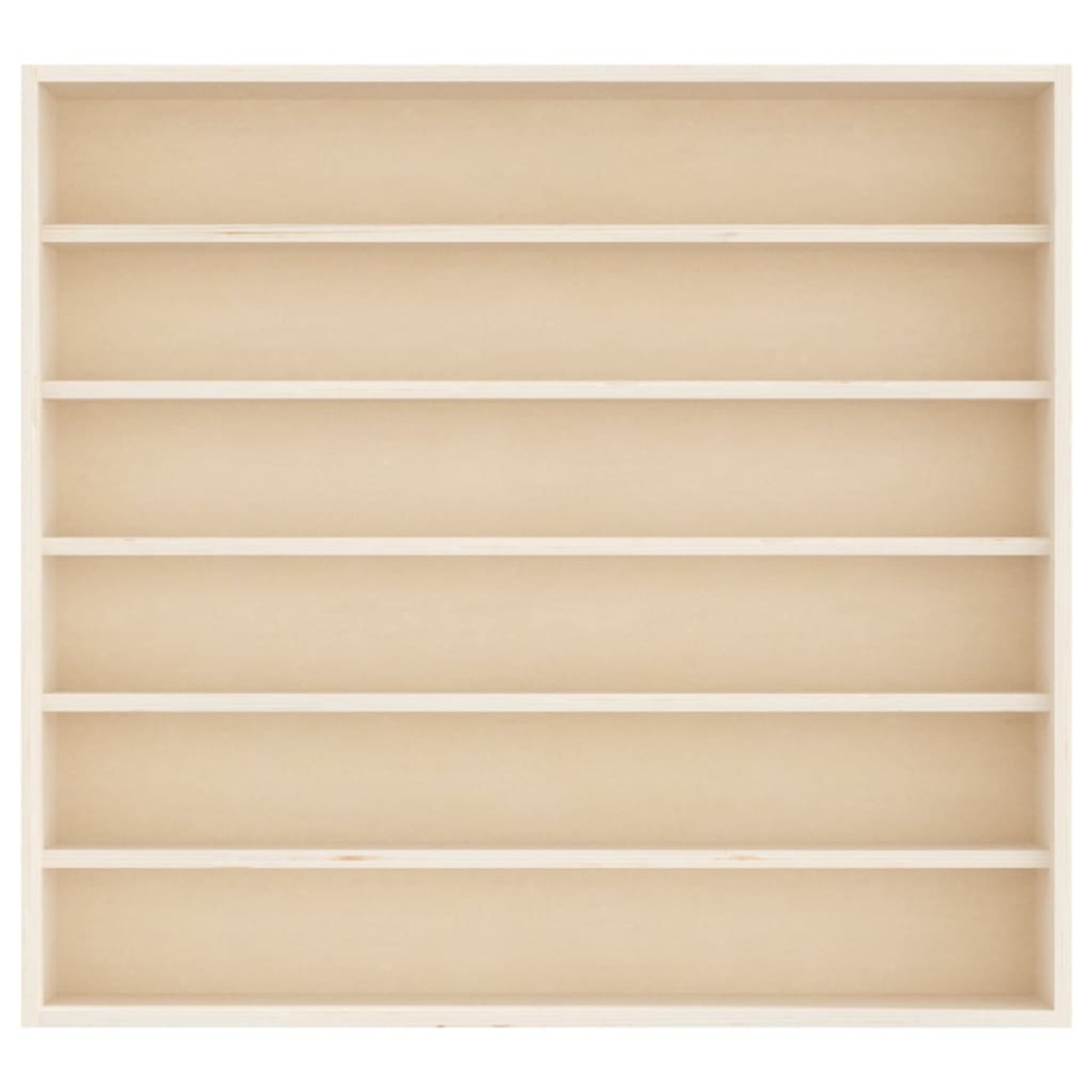 vidaXL Ξύλινη συλλεκτική βιτρίνα με 6 ράφια 60x8,5x55 εκ.