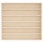 vidaXL Ξύλινη συλλεκτική βιτρίνα με 6 ράφια 60x8,5x55 εκ.