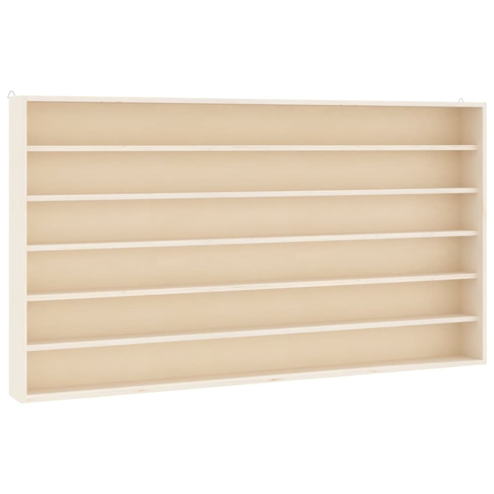 vidaXL Ξύλινη συλλεκτική προθήκη με 6 ράφια 80x8,5x55 εκ.