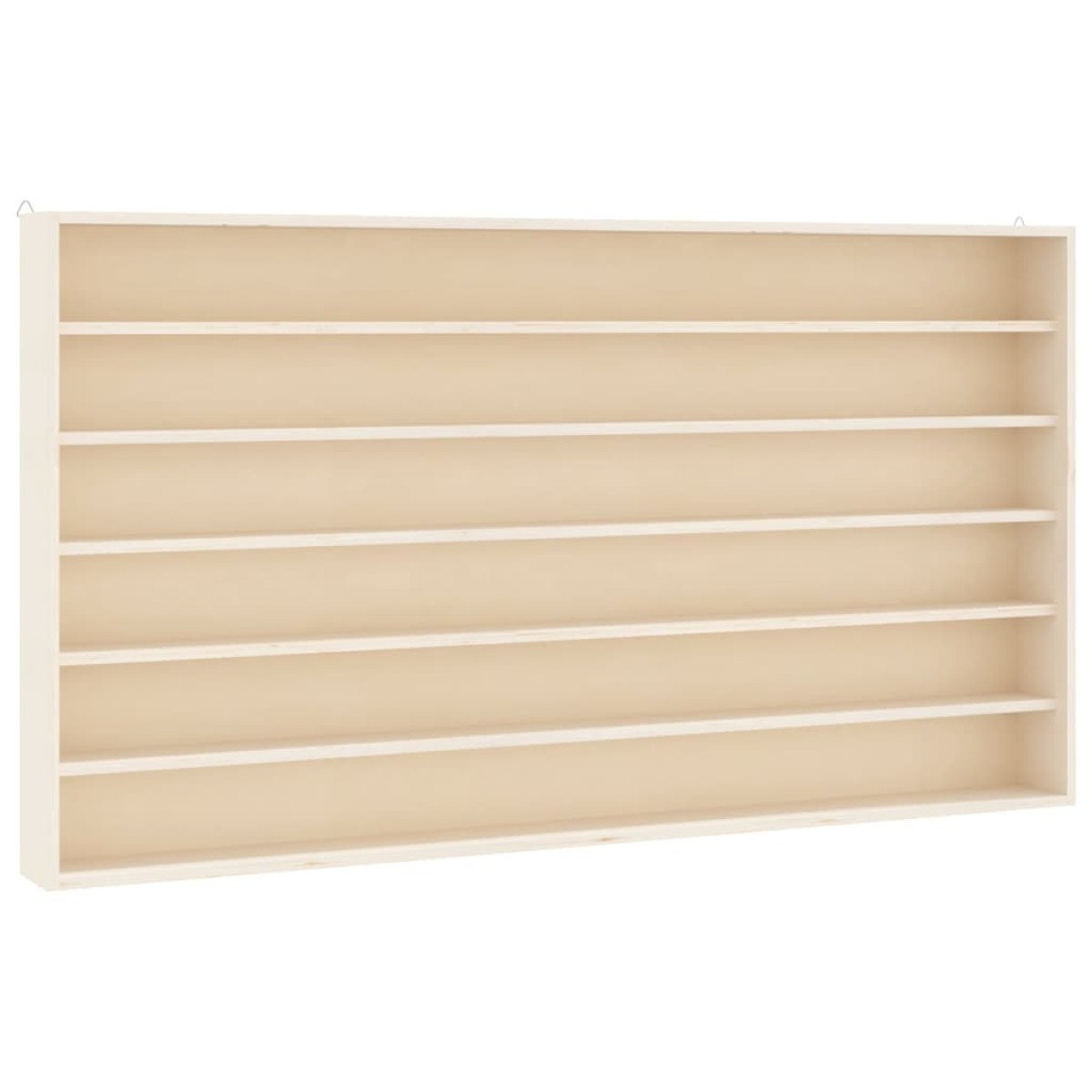 vidaXL Ξύλινη συλλεκτική προθήκη με 6 ράφια 80x8,5x55 εκ.