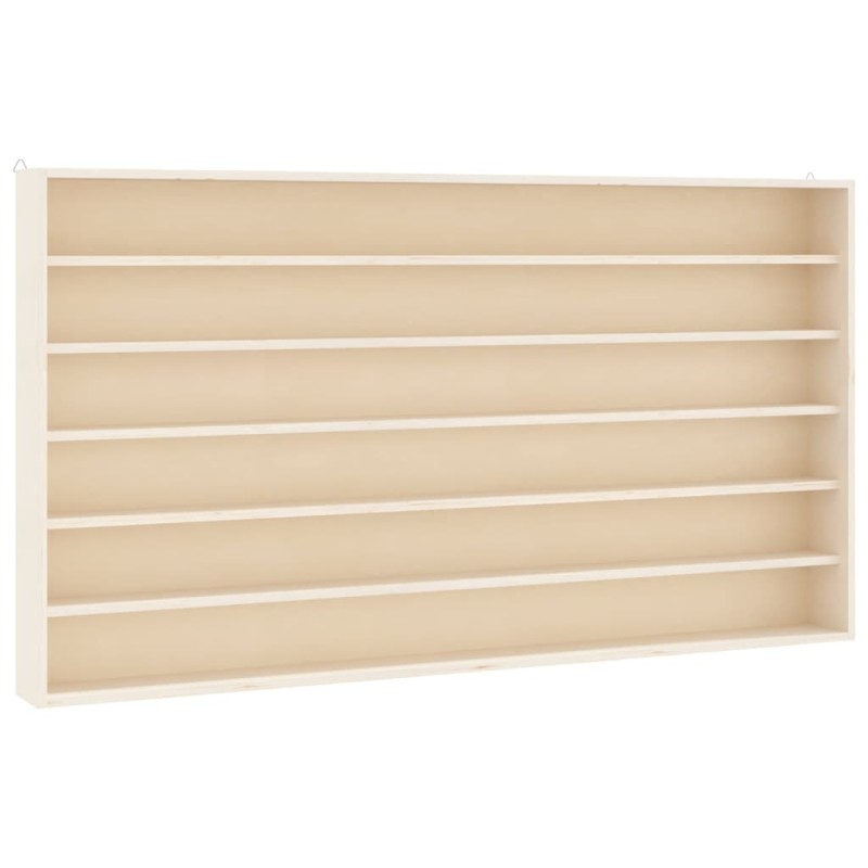 vidaXL Ξύλινη συλλεκτική προθήκη με 6 ράφια 80x8,5x55 εκ.