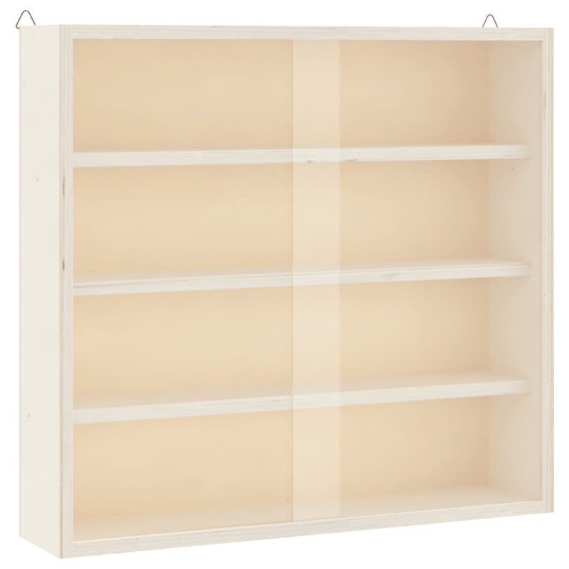 vidaXL Ξύλινη συλλεκτική βιτρίνα με πόρτες 40x8,5x37 εκ.