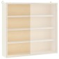 vidaXL Ξύλινη συλλεκτική βιτρίνα με πόρτες 40x8,5x37 εκ.