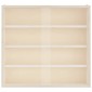 vidaXL Ξύλινη συλλεκτική βιτρίνα με πόρτες 40x8,5x37 εκ.