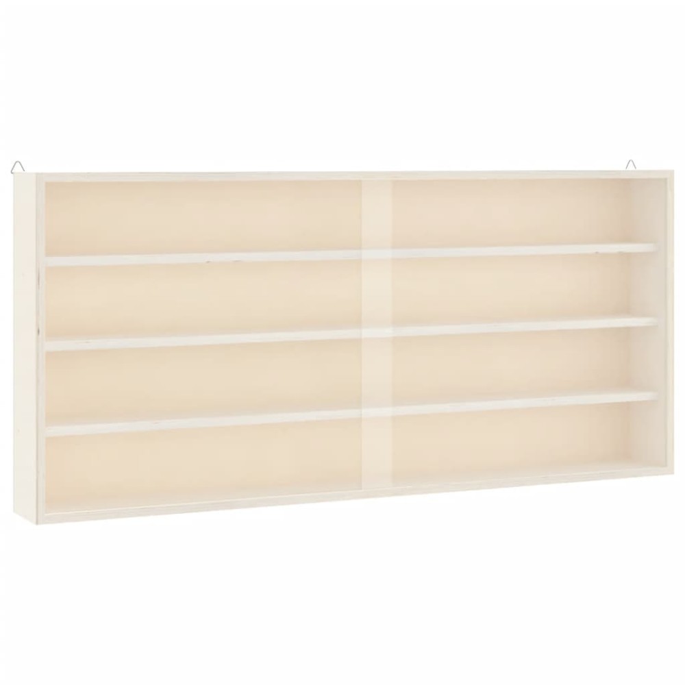 vidaXL Ξύλινη Βιτρίνα Συλλεκτών με Πόρτες 80x8,5x37 εκ.