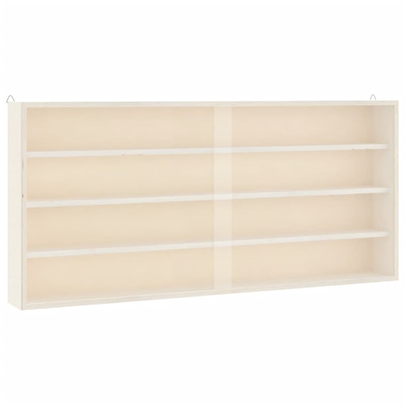 vidaXL Ξύλινη Βιτρίνα Συλλεκτών με Πόρτες 80x8,5x37 εκ.