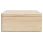 vidaXL Ξύλινο κουτί με καπάκι 40x30x13 cm από μασίφ ξύλο πεύκο